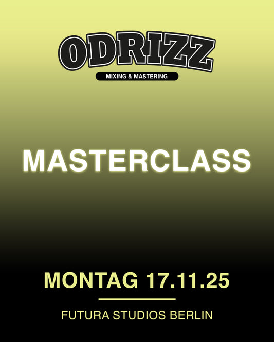 Odrizz Masterclass - MONTAG 17.11.25